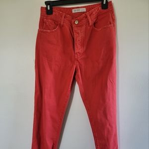 Zara Basics Denim Distressed Jeans Women's 4